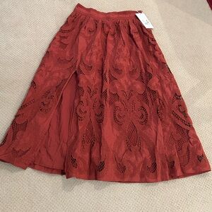 Sézane Sophie Skirt in “Brown”— really more of a soft red brown :)